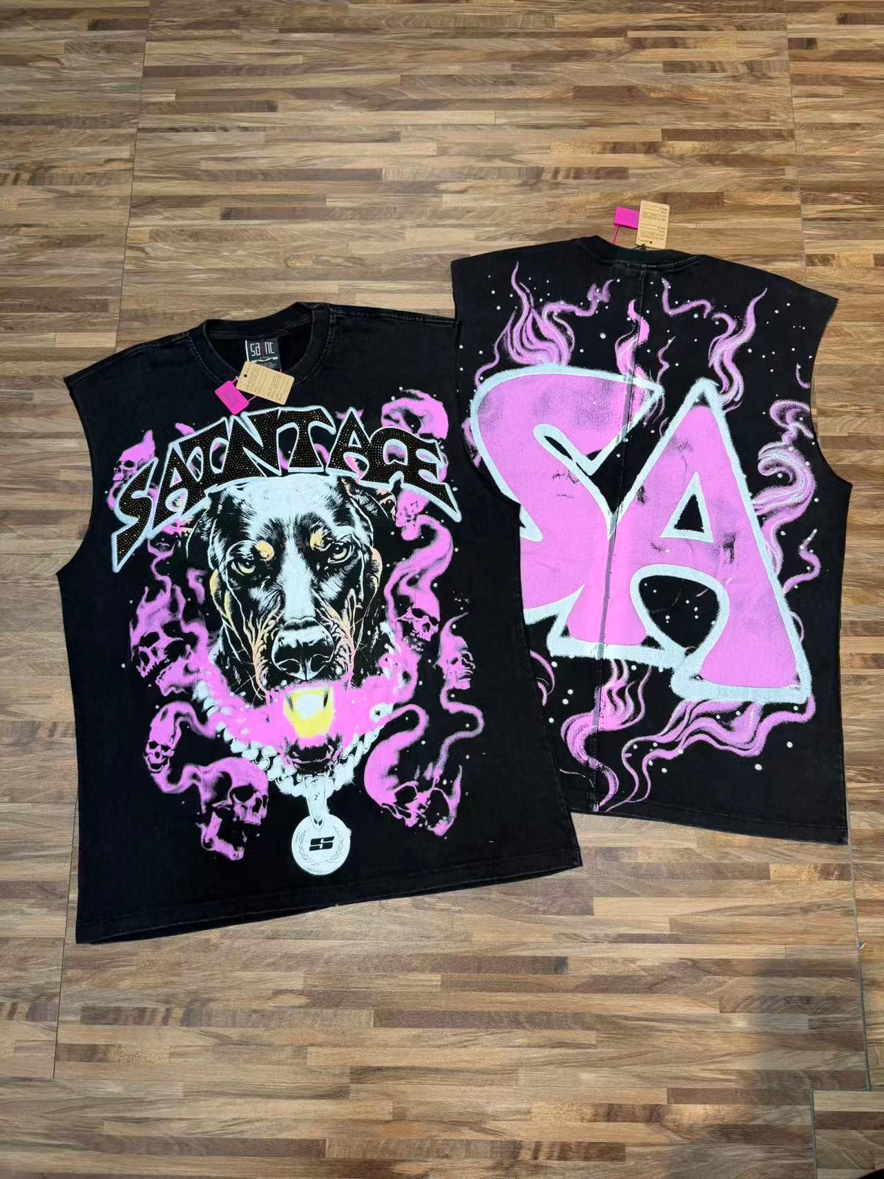 Urban Graphic Sleeveless Tee Wholesale Collection – Oversized Graphic Streetwear Tees | $4.95 Each | 50 PCS Per Style | 500 PCS Total MOQ