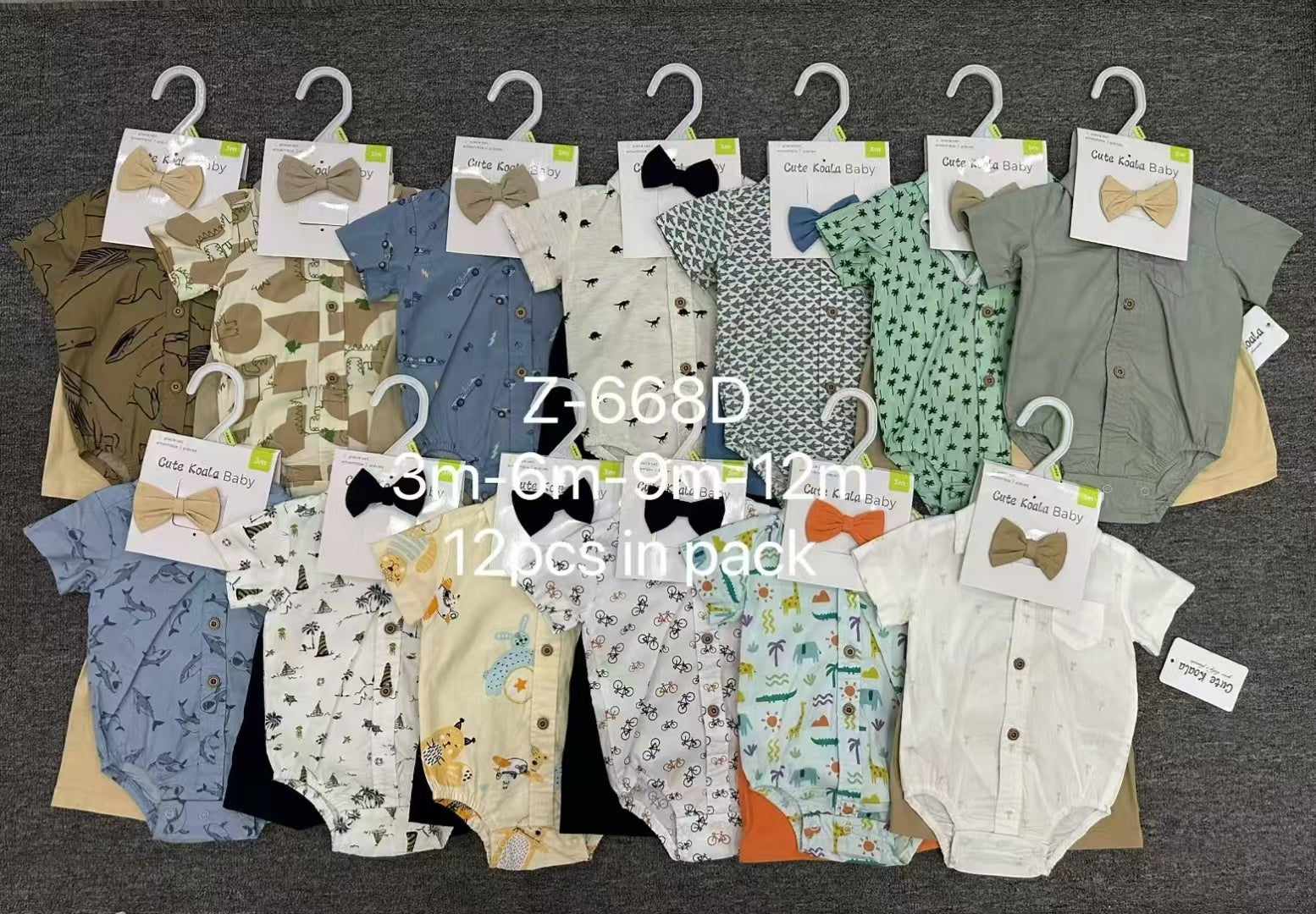 New models Size:3m-6m-9m-12m 12pcs in pack
