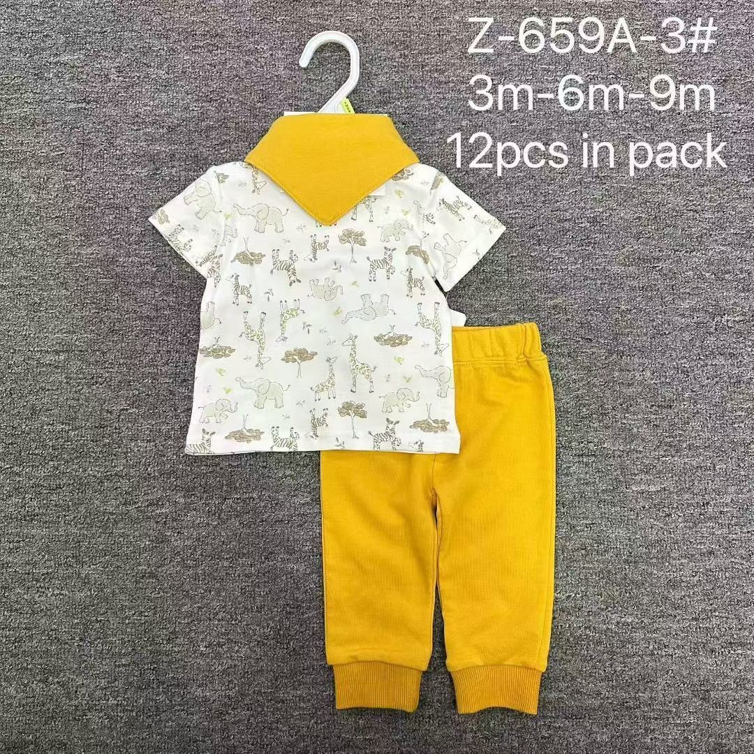baby 3pcs set Size:3m-6m-9m-12m-18m 10pcs in pack