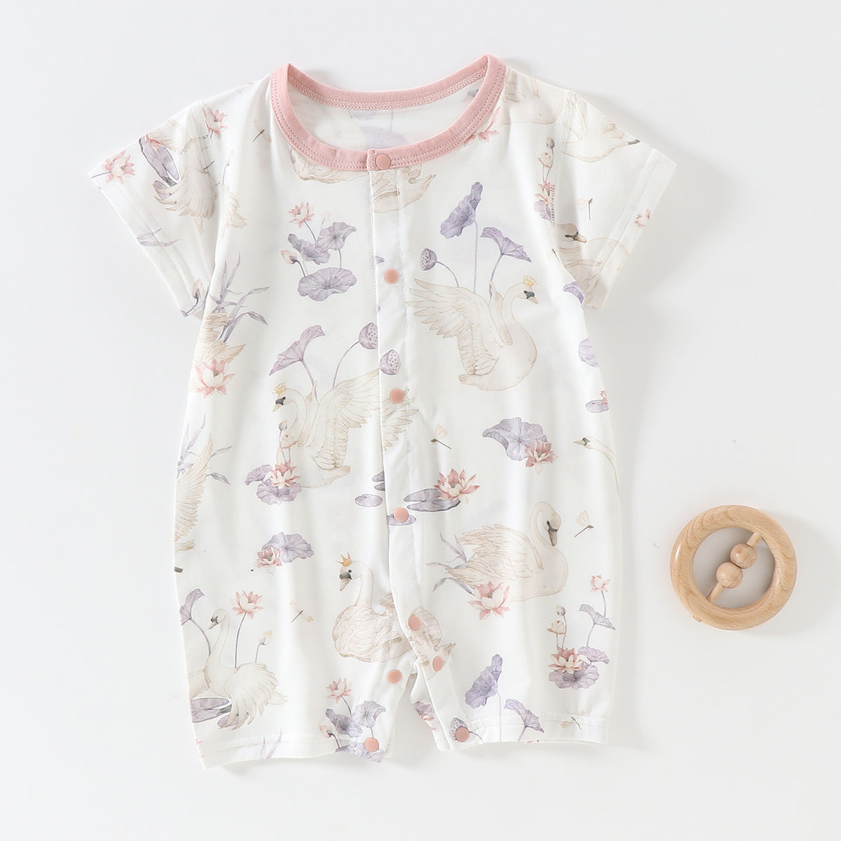 Baby short sleeved jumpsuit