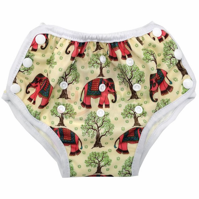 Baby AIO Training Pants Washable Baby Cloth Nappy With Cotton Insert Reusable Cloth Diapers For 10-18kg Babies