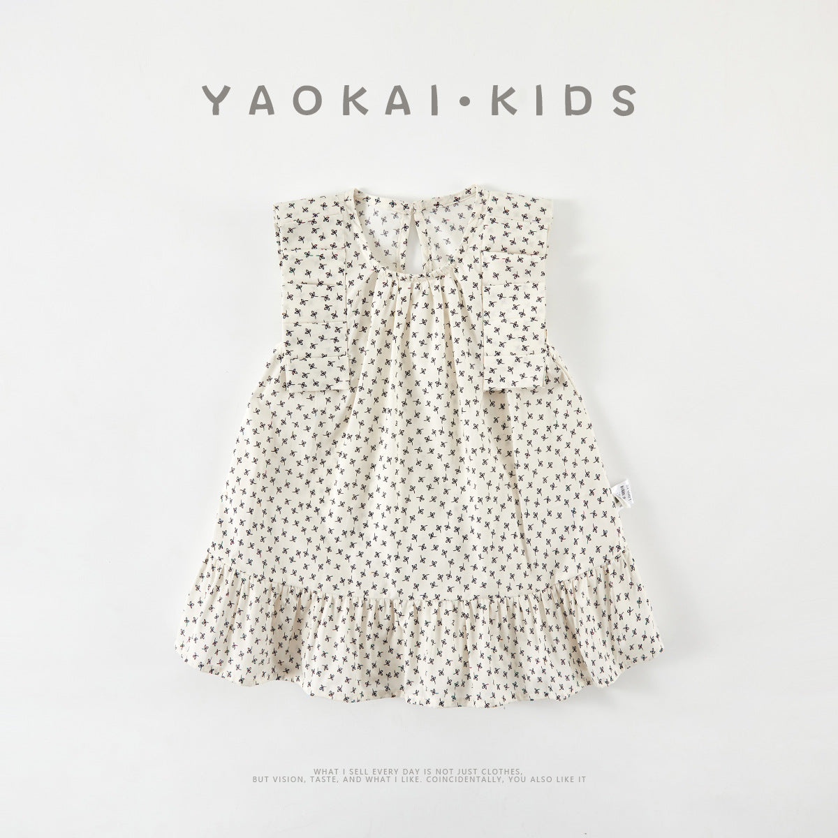 Cute Dress for Baby Girls, Lightweight with Patchwork Sleeves