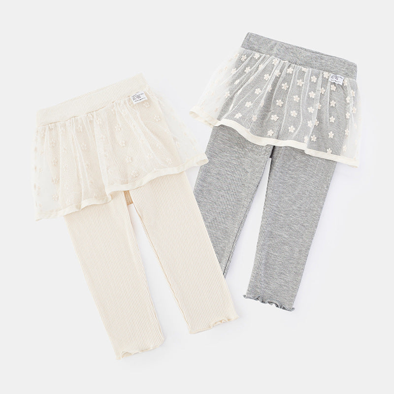 Baby Summer New Fashion Children's Bottoms, Girls' Skirt Pants, Summer Outfit, Baby Girl Flared Pants