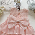 Summer Girls' Dress New Style Sequin Beaded Princess Dress Little Girl Birthday Gown Cake Skirt