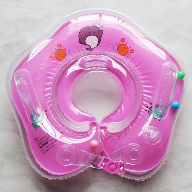 Baby Neck Ring Thickened Double Airbag Newborn Baby Swimming Ring Crystal Ring Inflatable Neck Ring Baby Swimming Ring