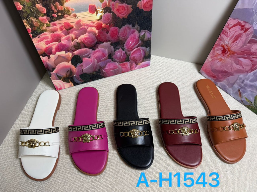 Women's Lion Chain Slide Sandals Mix A-H1543 – $13.99/unit | MOQ 24