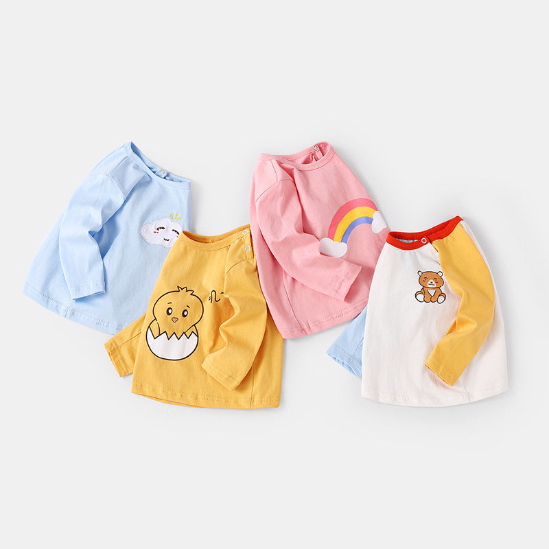 Baby long sleeved T-shirt pure cotton baby top