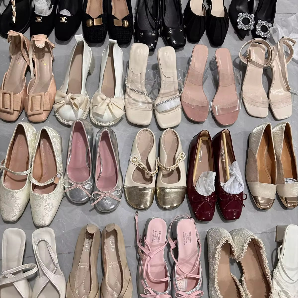 Wholesale Bale Mixed Women's Heels & Sandals (~40 Pairs / 25kg) $7/ kg