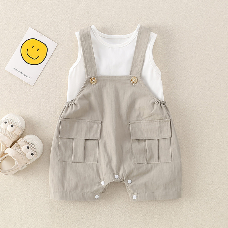 Clothing Baby Lightweight Overalls Separated Set