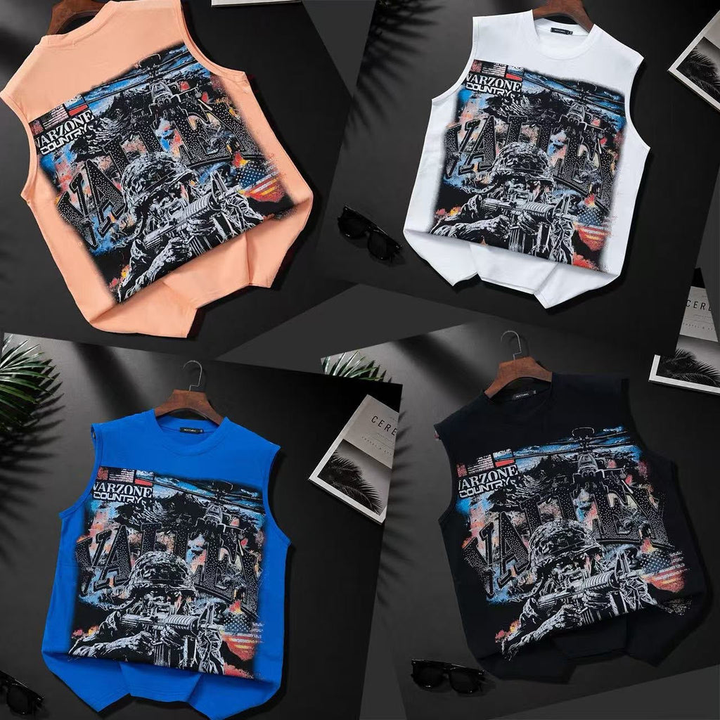 Men's mixed graphic tank top style 10