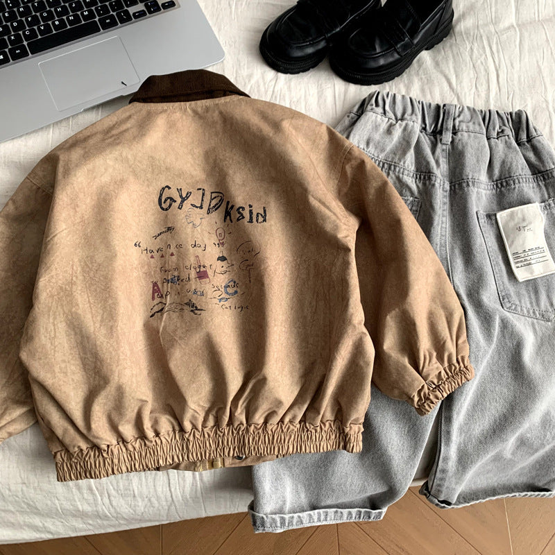 Children's casual jacket for baby spring and autumn wear