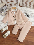 Boys Elegant Beige Suit Set | Pack of 12 | Unit Price $11 | Mix-GC-112