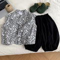 Sleeveless shirt pants baby two-piece set