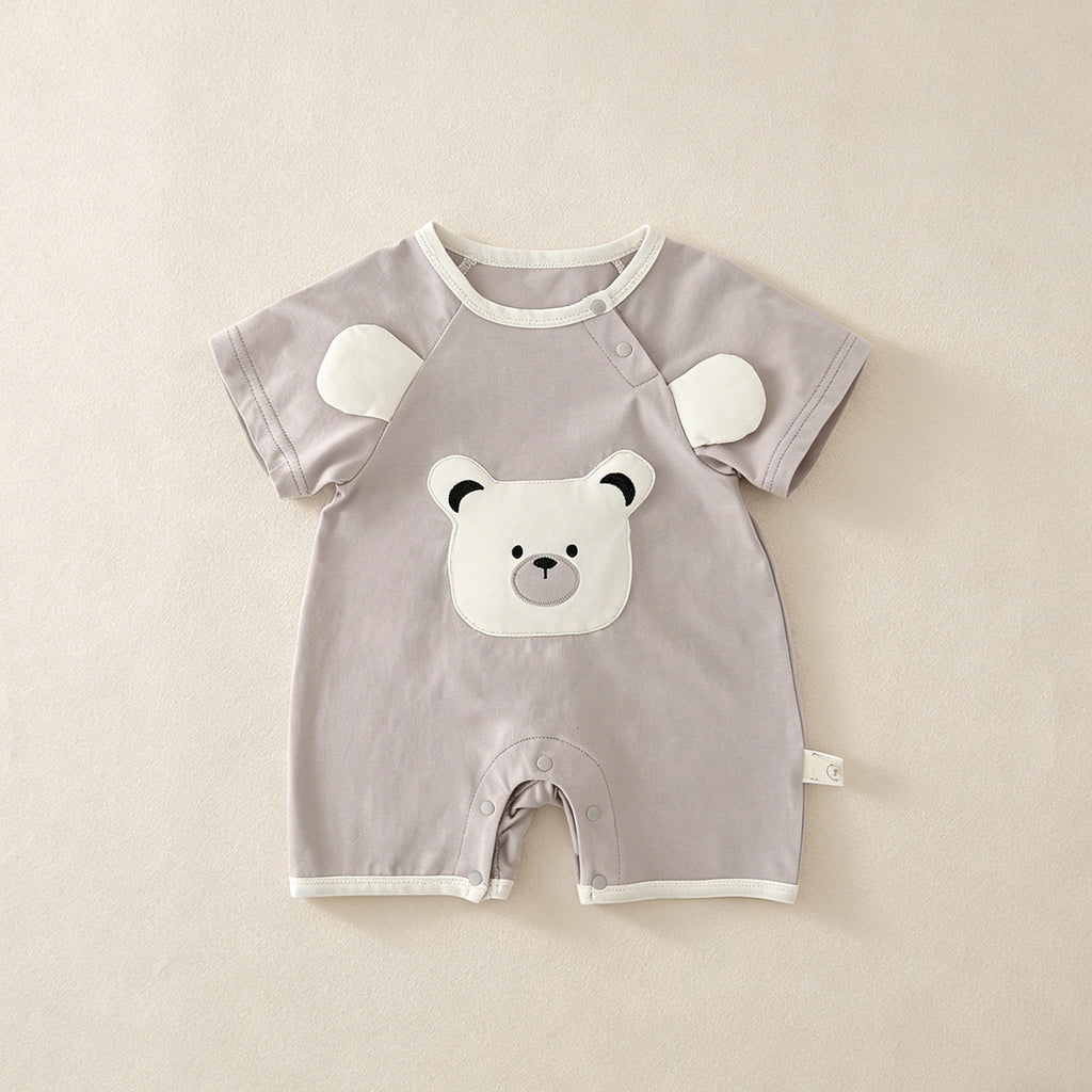 Short Sleeve Romper Lightweight Cartoon Baby