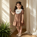 Children's Short Sleeve Princess Dress Vintage Baby
