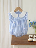 Baby Clothes Autumn New Style Girl Baby Bodysuit Princess Stripe Romper Baby Girls Outerwear Vest Crawling Suit