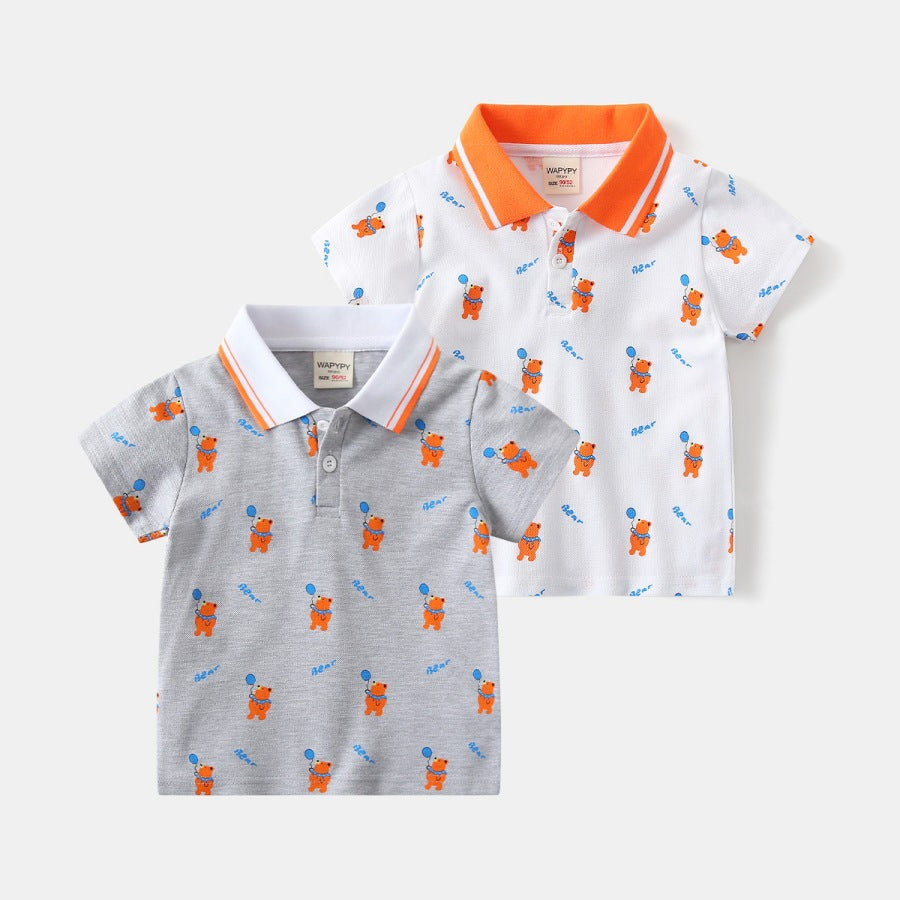 Boy polo shirt short T baby