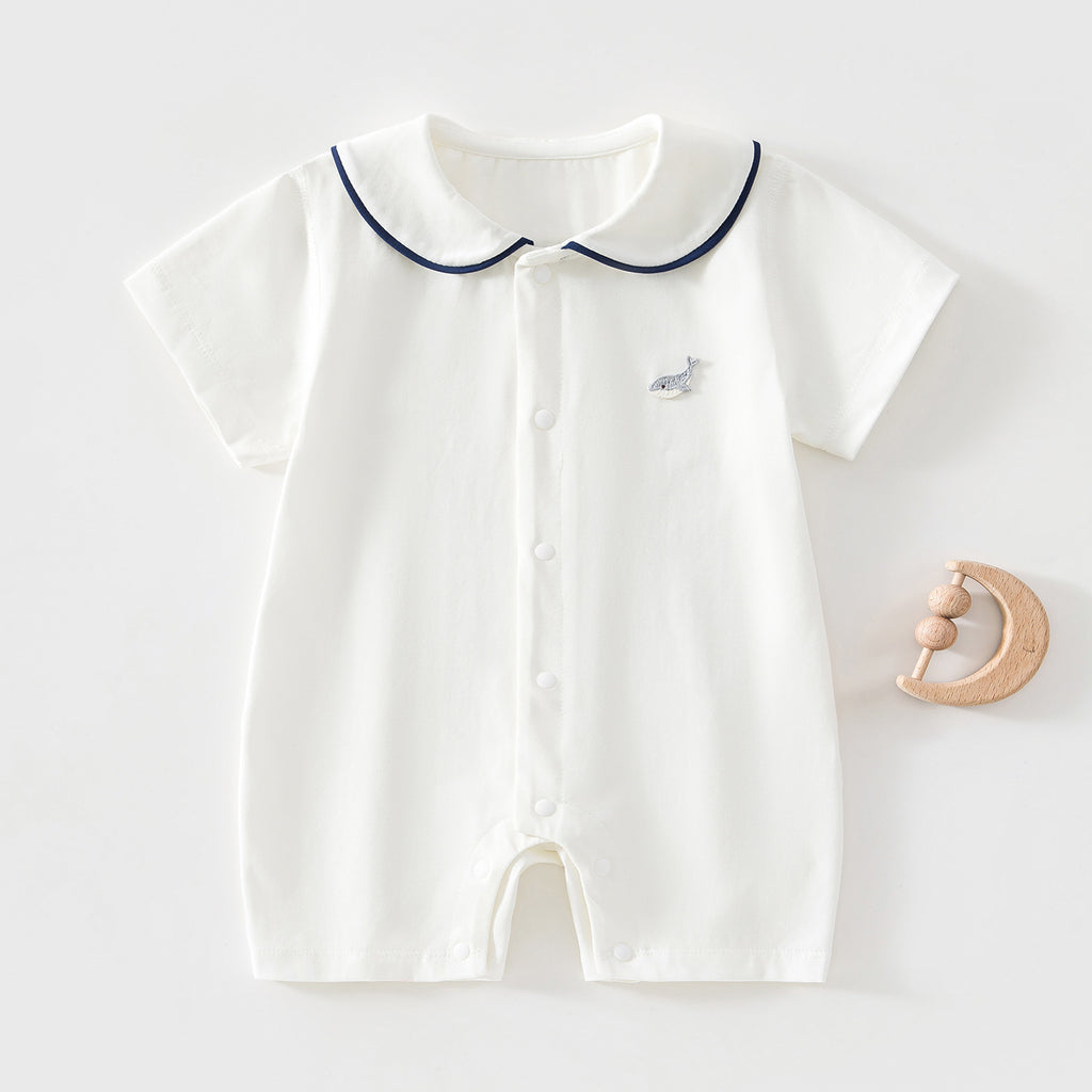 Lightweight Short Sleeve Bodysuit for Baby Girls