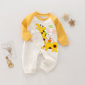 Long sleeved baby jumpsuit