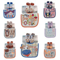 Baby Bib & Matching Socks 2-Piece Gift Set – Assorted Animal Designs | $6.50 Per Pack | MOQ 24 Packs