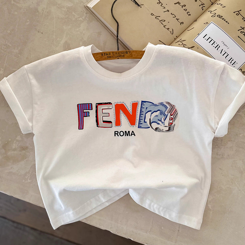 Children's Short Sleeve T-Shirt Cute Baby
