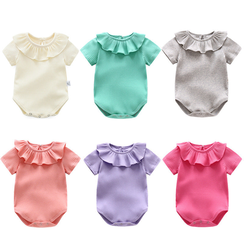 Short sleeved baby bag fart clothes
