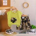 Two piece set of summer baby vest clothes