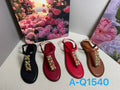 Women's Gold Flower Embellished Thong Sandals Mix A-Q1540 – $13.99/unit | MOQ 24
