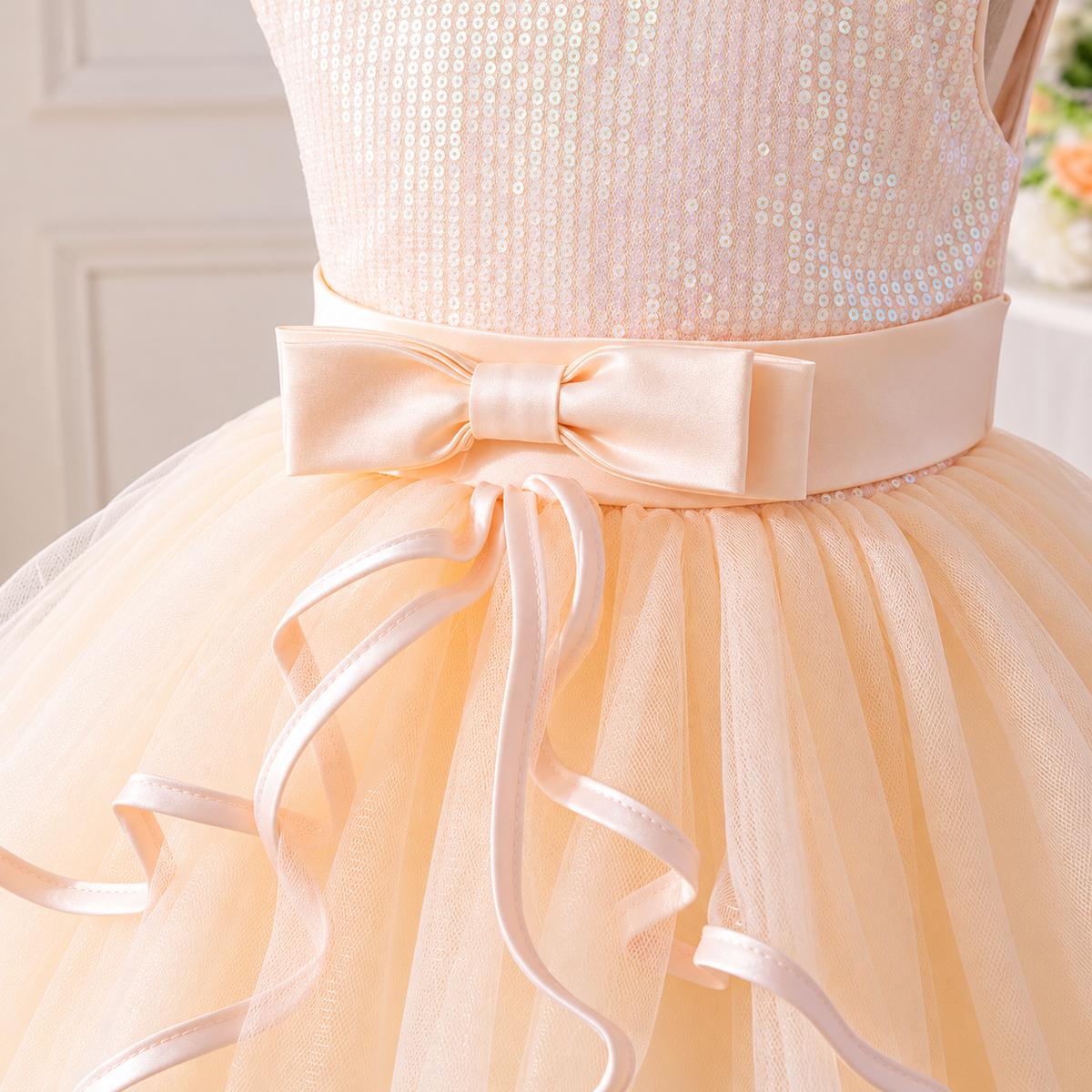 Girls' Cream Floral Party Dress | Mixed Sizes 2–7 | Pack 5 $60 | Mix-GC-135