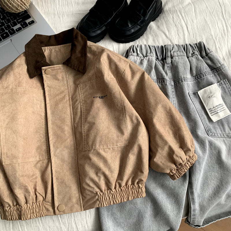 Children's casual jacket for baby spring and autumn wear