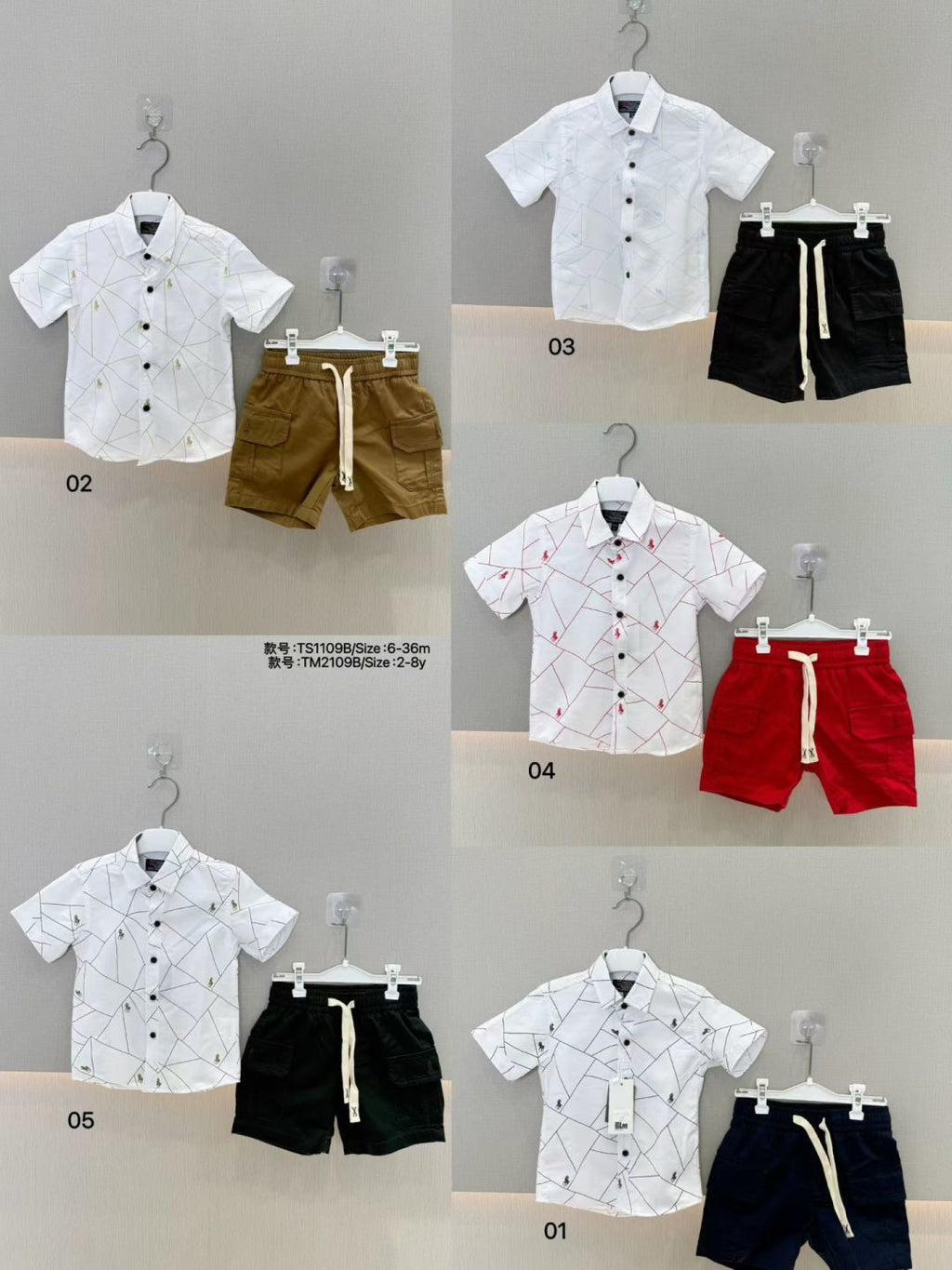 New two-piece shirt set