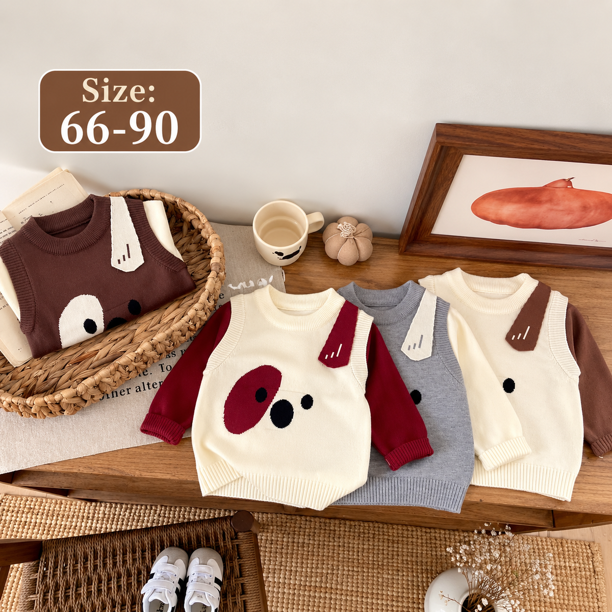 Baby & Toddler Layered-Look Knit Sweaters, $5.50 Each, Packs of 5–12, Code Mix-GC-157