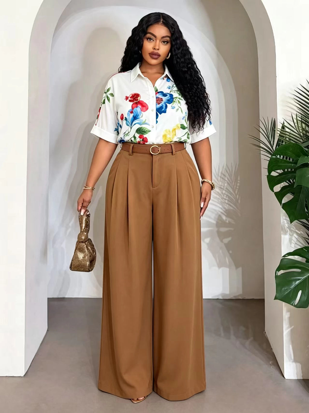 Women's Office Wide-Leg Palazzo Pants – 5 Colors | MOQ 10 pc/Style