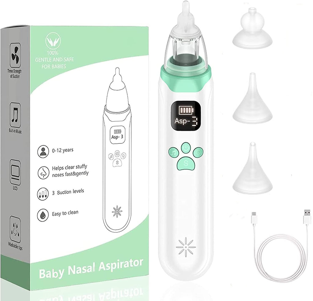 Electric Baby Nasal Aspirator | 3-Level Suction, USB Rechargeable & Quiet