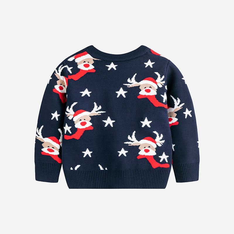 Children's cartoon baby base pullover knitted sweater