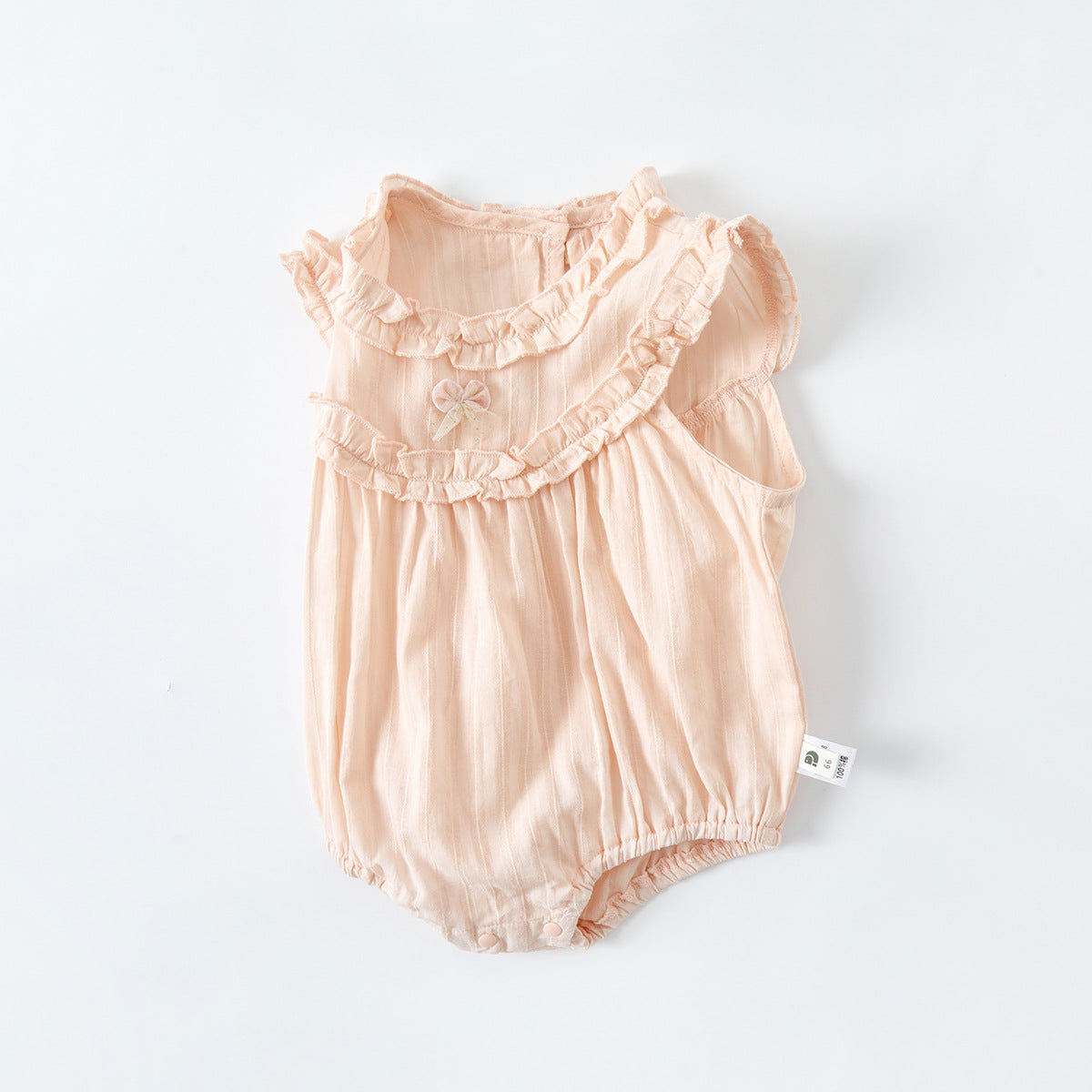 Cute Ruffled Collar Baby Romper for Girls Baby Bodysuit with Sweet Design