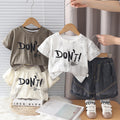 Baby summer short sleeved two-piece set