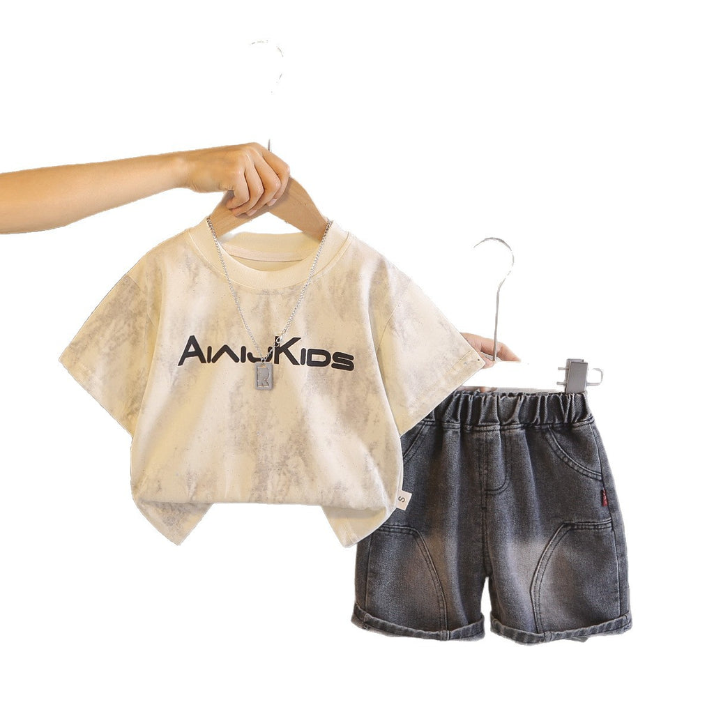 Baby Boy Summer 2-Piece Set – Short Sleeve & Shorts