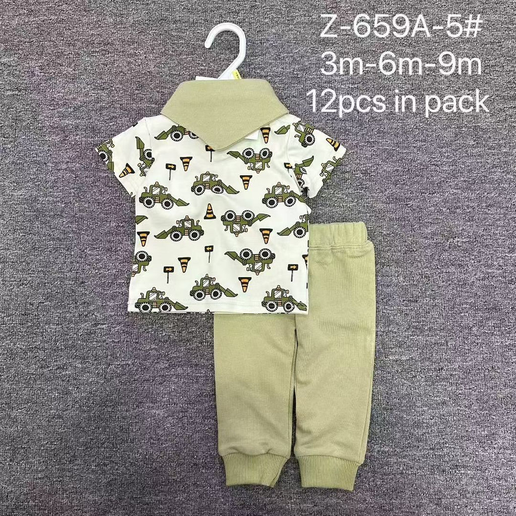 baby 3pcs set Size:3m-6m-9m-12m-18m 10pcs in pack