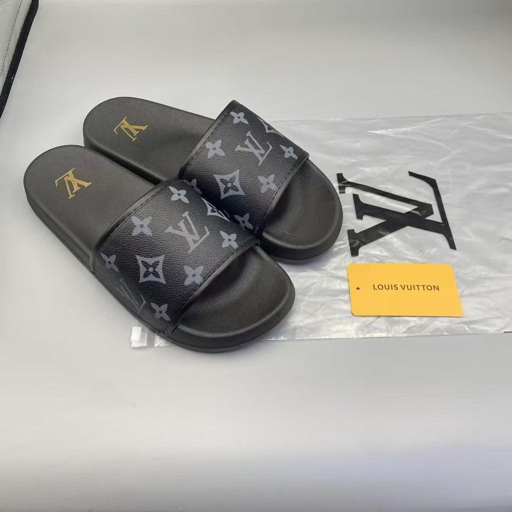 Chanel Tweed CC Logo Slide Sandals |all mixed  $12.5/pair | MOQ 120 Mixed | 2 Colors
