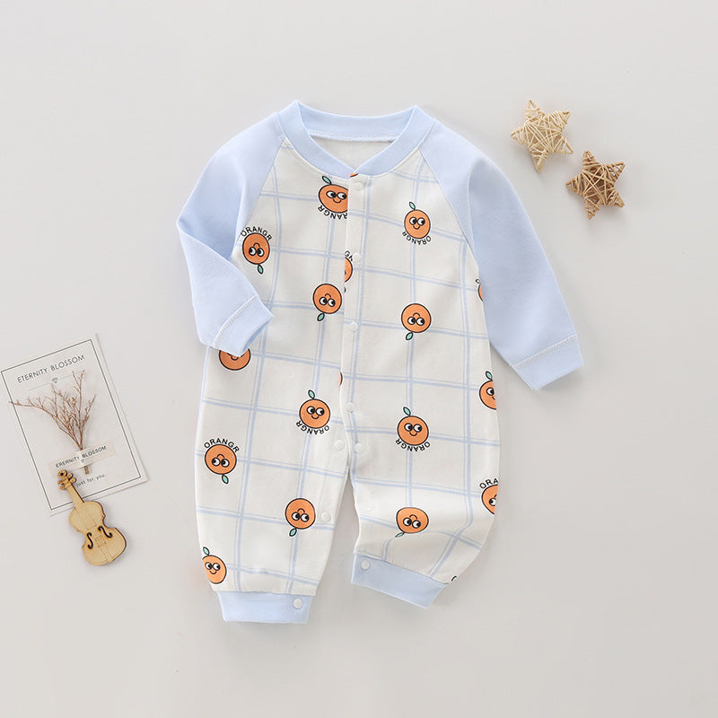 Long sleeved baby jumpsuit