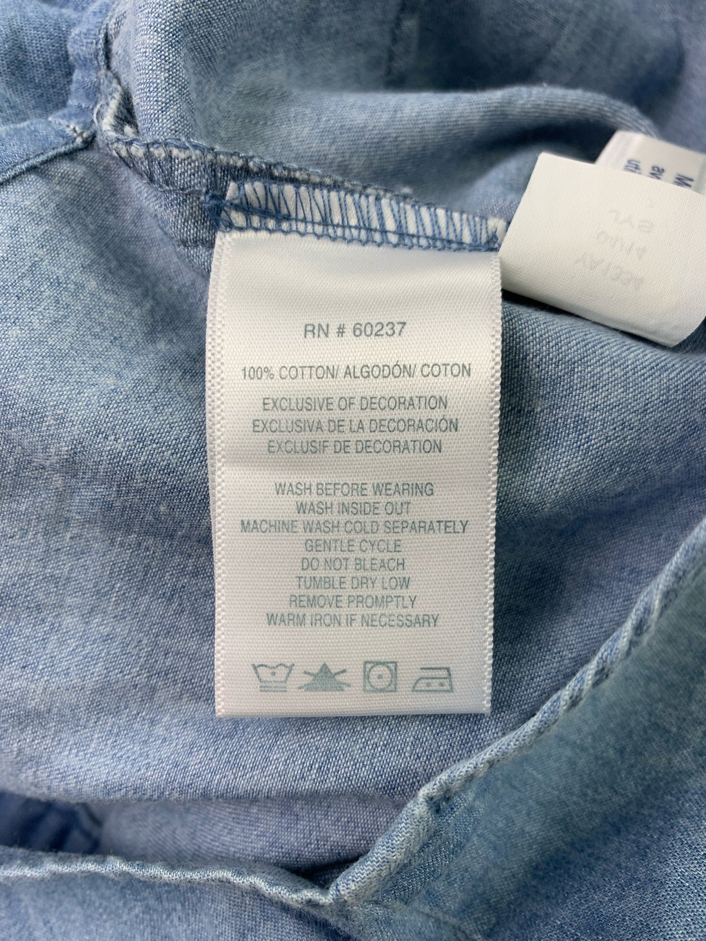 Lucky Brand Girls' Long-Sleeve Denim Shirt, 100% Cotton Denim Fabric, Soft Fabric.