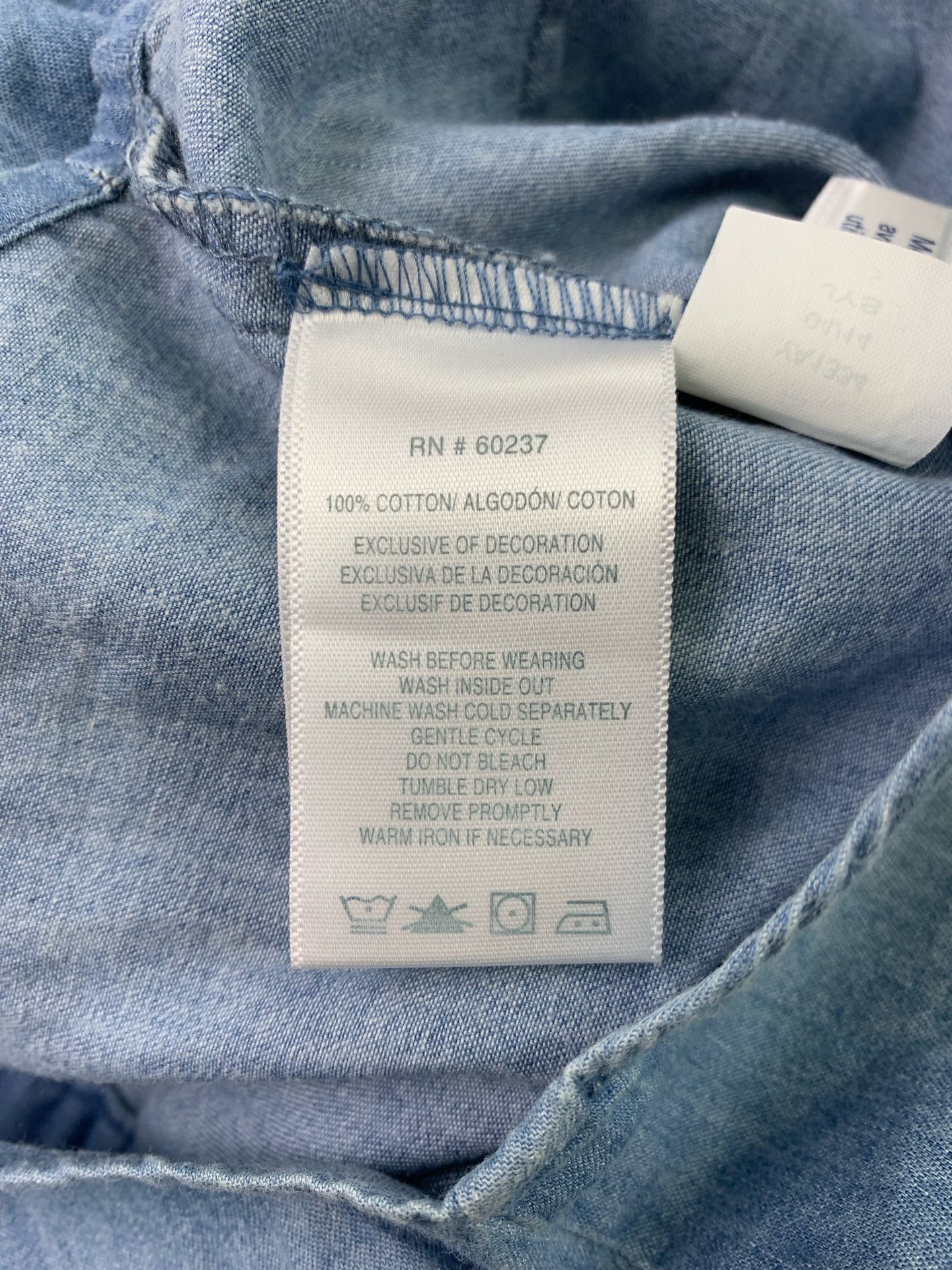 Lucky Brand Girls' Long-Sleeve Denim Shirt, 100% Cotton Denim Fabric, Soft Fabric.
