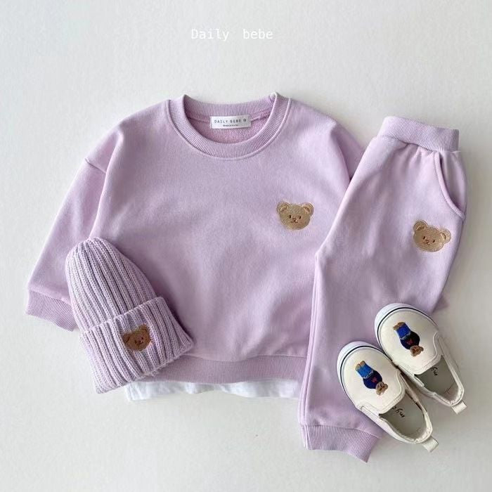 Baby Bear Sweatsuit Set – Wholesale | $9.50/Set | Sizes 6-9M | MOQ 12 Per Color .