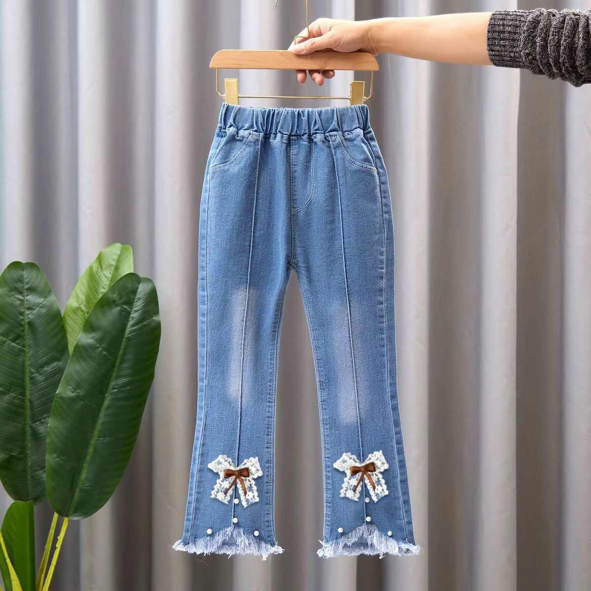 Girls' Embroidered Denim Jeans – Mixed Styles & Sizes | MOQ 50 Units | Unit Price $5.50