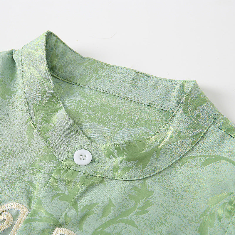 Kids Chinese Style Sleeveless 2-Piece Set — Traditional Summer Outfit (Sizes 80-150cm)