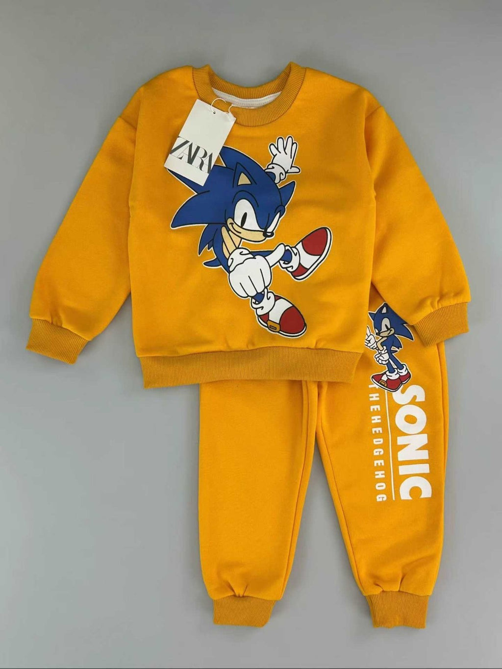 Kids Sonic Graphic Sweatshirt & Jogger 2-Piece Set. Unit price$8.50|
Zara：2/3.3/4.4/5.6/7.7/8y
MOQ 10 sets per color
