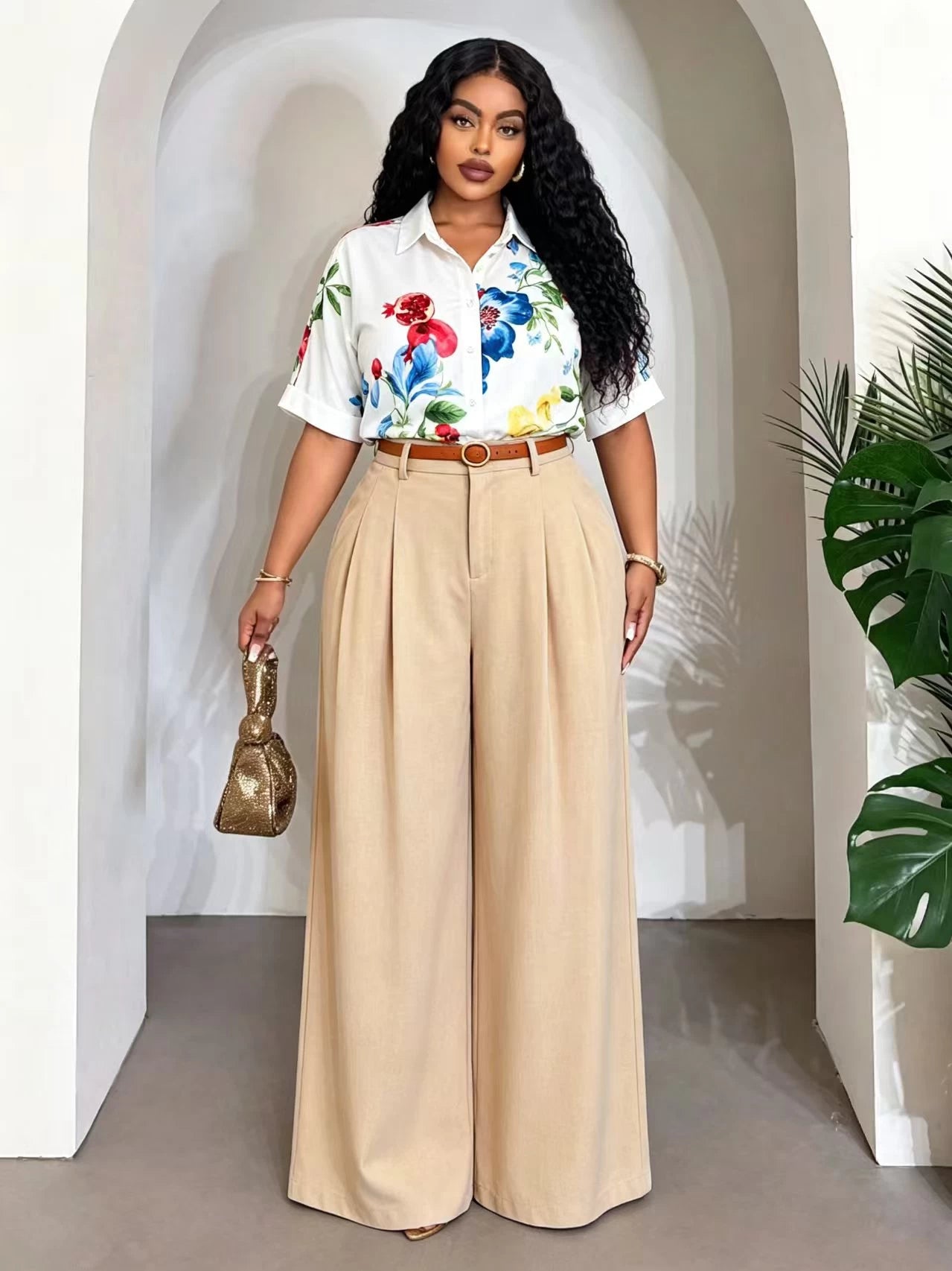 Women's Office Wide-Leg Palazzo Pants – 5 Colors | MOQ 10 pc/Style