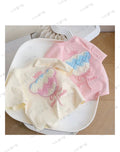 Kids Mickey Mouse graphic hoodie in yellow and gray
