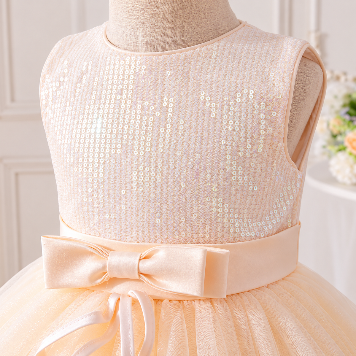Girls' Cream Floral Party Dress | Mixed Sizes 2–7 | Pack 5 $60 | Mix-GC-135